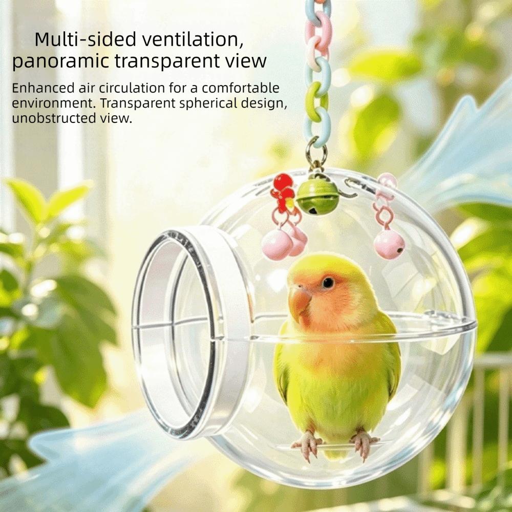 Detachable Parrot Breeding Nest Transparent Bird Cage Bed Spherical Bird Nest Pet Supplies