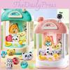 Colorful Mini Coin Operated Claw Machine Toy For Kids With Adorable Plush Toys And Capsules
