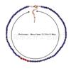 Lapislazuli Halskette Weiblichen Schmuck Frauen Choker Halsketten Femme Damen Party Halskette Modeschmuck
