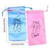 M-Dance Shoes Storage Bag Portable Dance Shoes Organizer Handbag Pouches Satin Dance Shoes Hanging Multifunctional Storage Bag