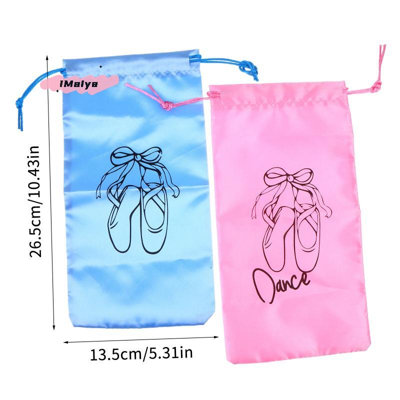 M-Dance Shoes Storage Bag Portable Dance Shoes Organizer Handbag Pouches Satin Dance Shoes Hanging Multifunctional Storage Bag