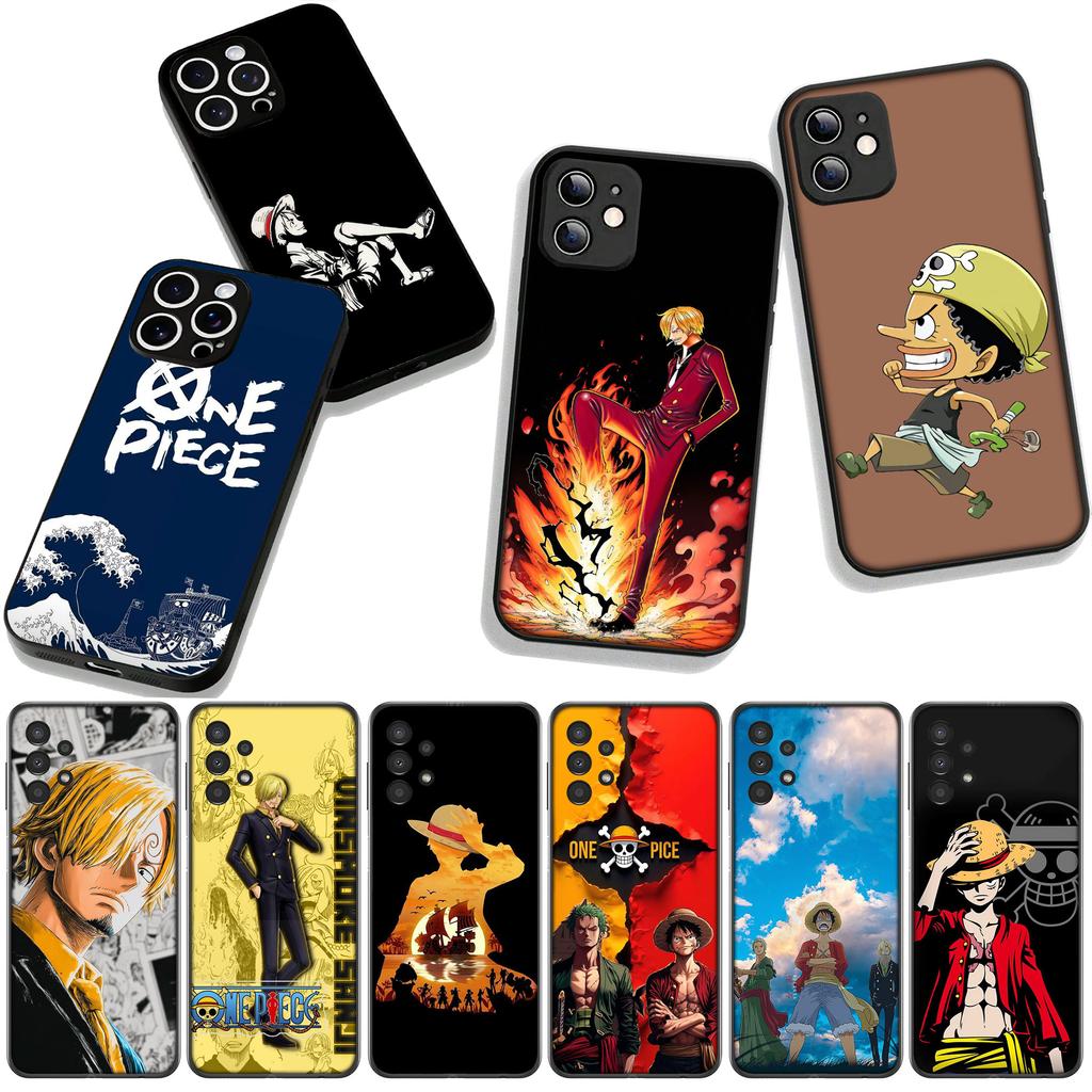 for Motorola Moto G54 G05 G24 G55 G75 G85 G15 G57 G86 Power Edge 50 30 Fusion neo Pro Case Anime Sanji Luffy One Zoro Piece