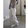 American Retro Sports Pants, Sweatpants, Men's And Women's Spring Lazy Drape Mopping Trousers, Loose And Versatile Wide-Leg Casual Pants