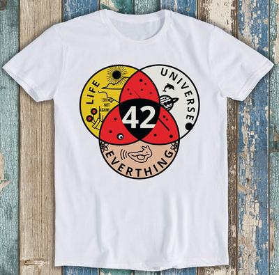 Scienza 42 La Risposta alla Vita Universo Tutto Oh No Ancora T Shirt M1388