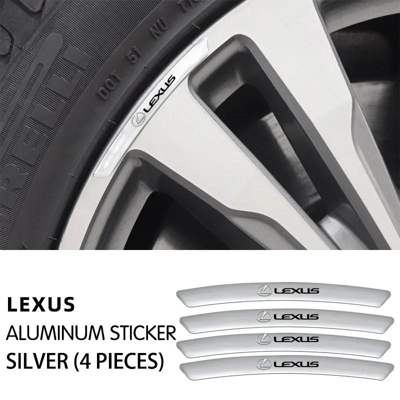 

Car Sticker Wheel Hub Rim Logo Decals For Lexus ES240 ES250 ES350 IS250 IS300 RX270 GS NX300 RX300 RX350 RX400H SL430 CT200