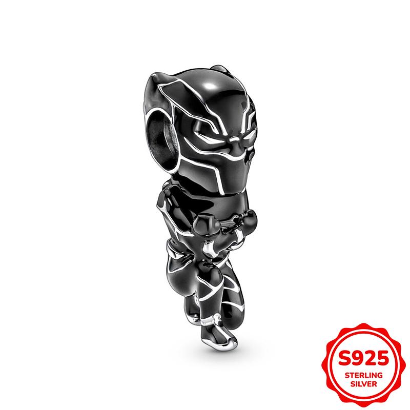 Marvel Spider-Man Und Captain Americas Schild Anhänger Charm Perle Passend für 3mm Armband Halskette Damen Anhänger Luxus DIY Schmuck Geschenk