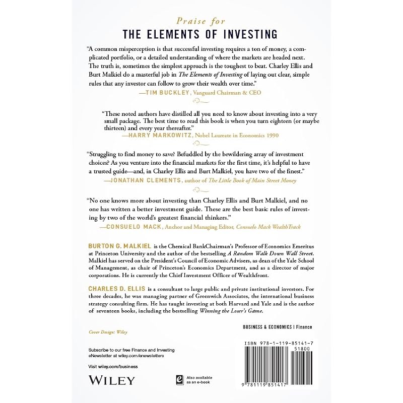 The Elements of Investing: Easy Lessons for Every Investor