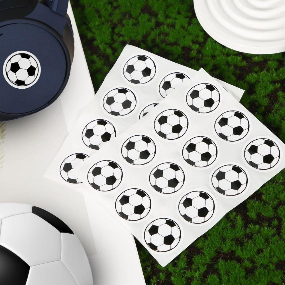 120 Stück Sport-Thema Sportball-Aufkleber Fußball Gesichtskunst-Aufkleber Sport-Geburtstagsparty