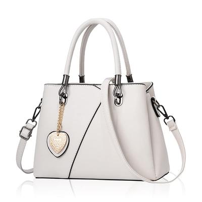 Schultertasche für die Schulter PU [T.Y.ryanryan] Damen, Crossbody, Handtasche, Tasche, Leder, herzförmig, off-white