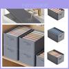 Multipurpose Non-woven Clothes Storage Box Gray Various Sizes