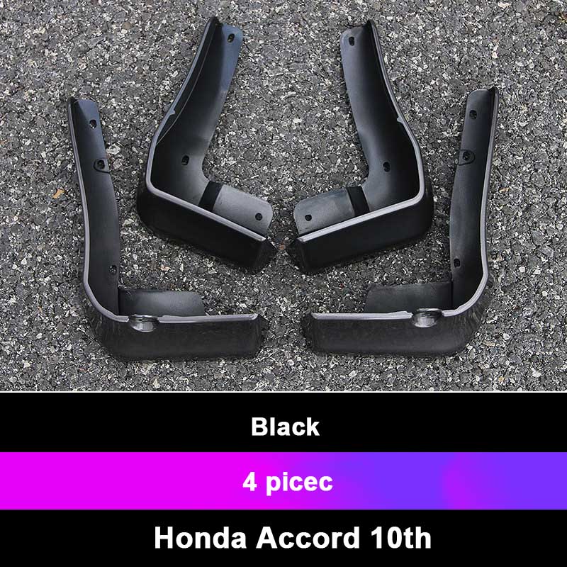 

4 шт. Брызговики подходят для Honda Accord 2018 2022 X 10-го поколения, брызговики, крылья, автомобильные аксессуары чёрный