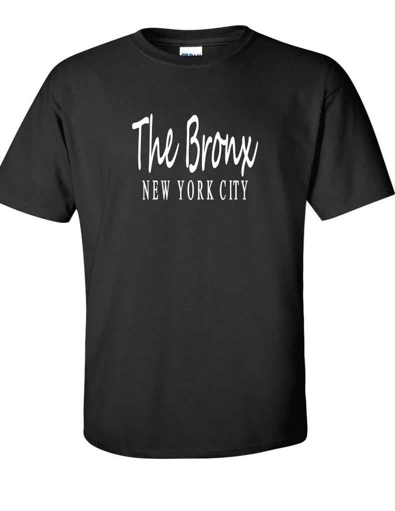 T-shirt Bronx New York City NYC Pride Hip Hop Swag Urbano Maglietta Nera