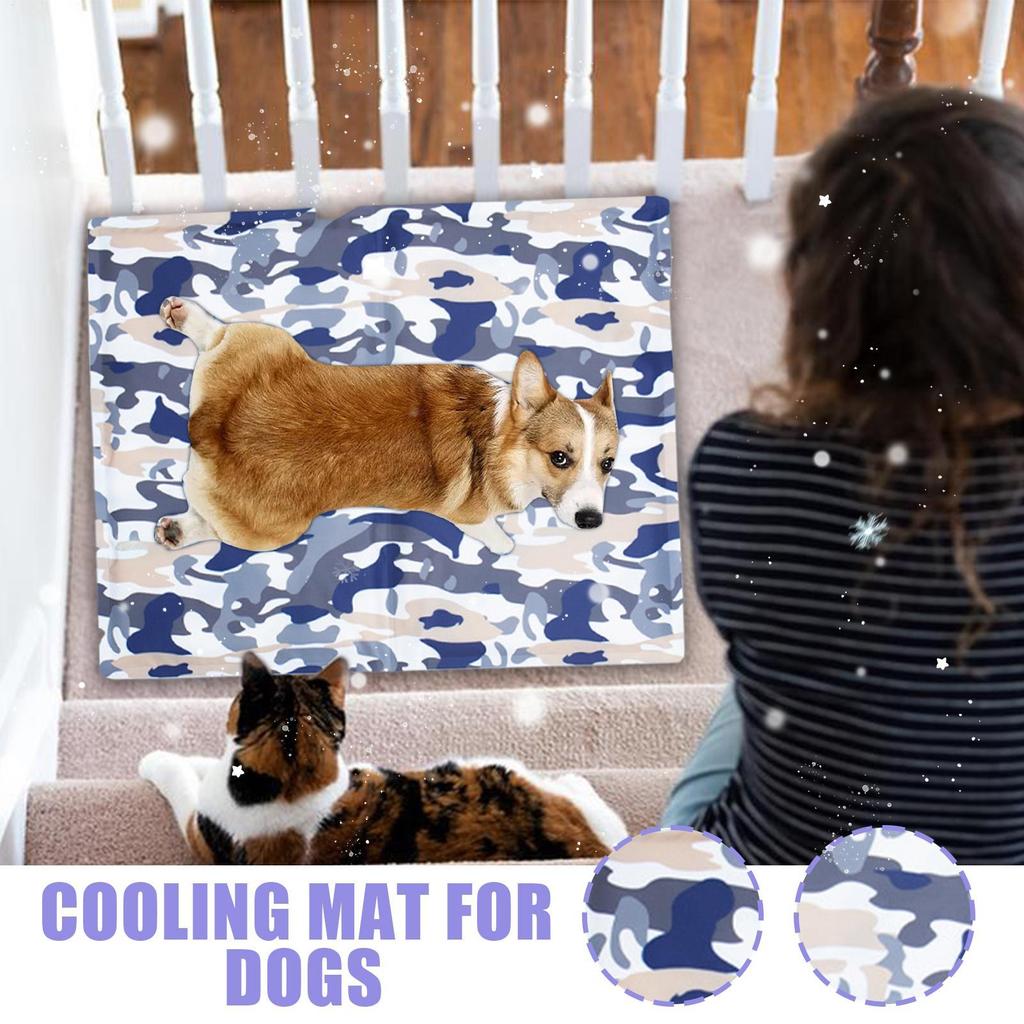 Dog Cooling Mat Dog Cooling Crate Gel Pad Heat Dissipation Summer Relaxation Pet Sleeping Accessories For Backyard Kennels