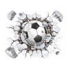 Removable 3D Football Cracked Wall Art Sticker Kid Boy Bedroom Decal Home Decor KTY