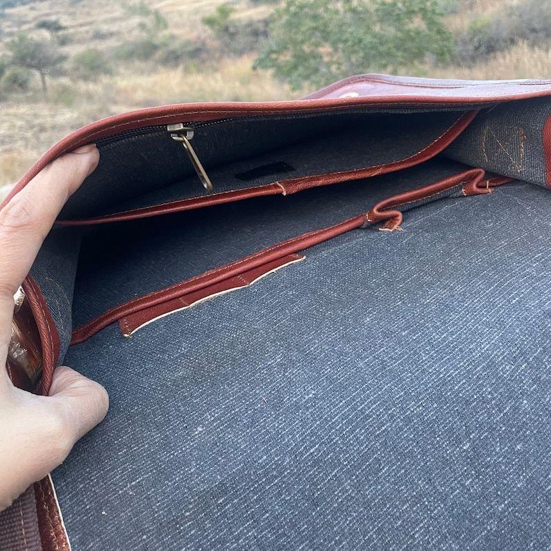 Personalized Leather Briefcase for Men, 18" Travel Leather Briefcase Laptop Bag, Satchel Leather Messenger Bag, Crossbody Bag, Gift Idea