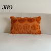 Super Soft Velvet Pillow Covers Pumpkin Pattern Pillowcase Solid Color Hide Zipper Wool Fabric Case Halloween Cushion Cover Home Decor Back