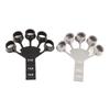 Hand Grip Strengthener 6 Resistance Levels Adjustable Silicone Finger Extension Stretcher with Wrist Strap