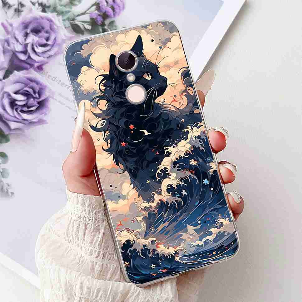 For Xiaomi Redmi 5 MDG1 5.7" Case Fashion Girl Flower Soft Silicone TPU Cover For Redmi5 REDMI 5 MDI1 Shockproof Phone Cases