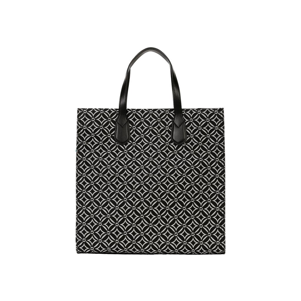 New MICHAEL KORS Fabric Tote Bag, Shopping Bag, Handbag, Crossbody Bag Large Women's Black & White 30F2S4KT3J-064