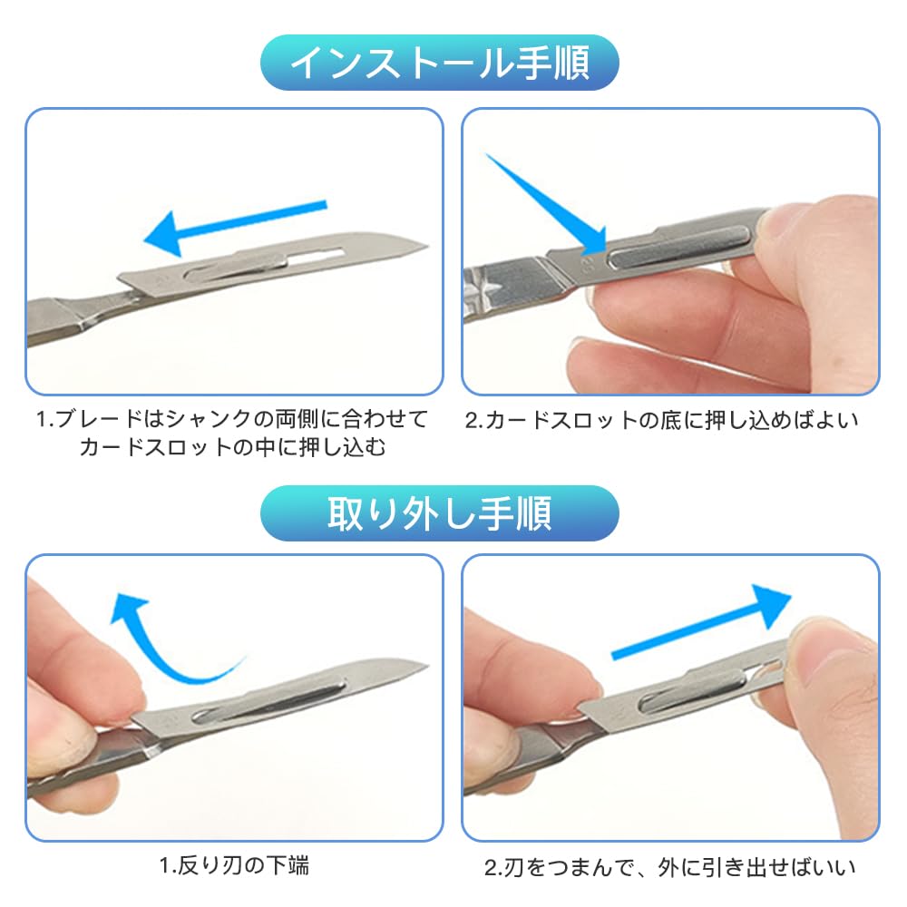 Bisturí Industrial Corte Modelo de Plástico Suministros de Arte 11 Mango Quirúrgico 10 11 23 Mango Quirúrgico 10 23 Hoja, Herramienta, Tallado, DIY, Herramienta, (No. + No.