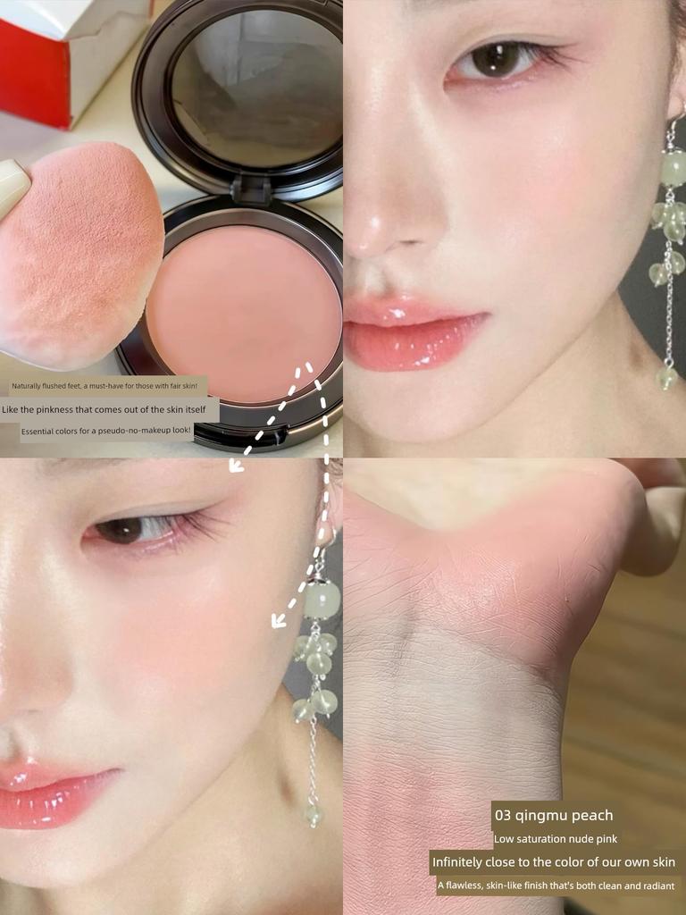 The Color That Shines Through the Skin! Chinese-Style Low-Saturation Blush for a Lazy, Everyday Light Makeup Look That Enhances Complexion