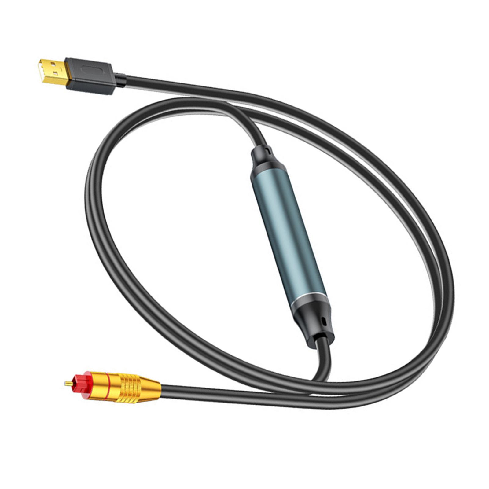 

USB-оптический звуковой адаптер USB-оптоволоконный звуковой порт SPDIF преобразователи кабель для подключения компьютера ноутбука