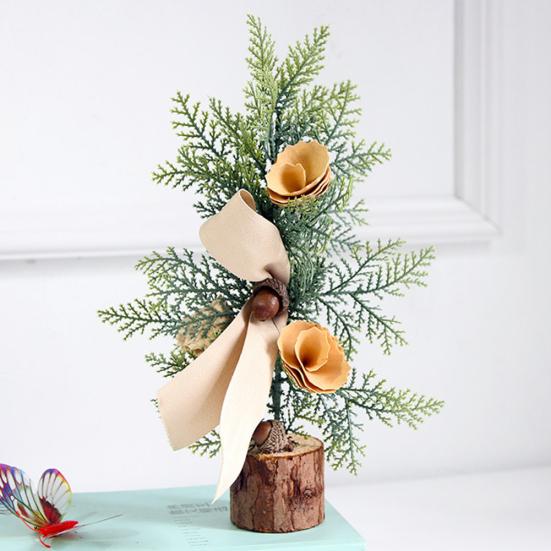 Urlaub Fake Tree Branch Berry Flower Christmas Showcase Ornament Desktop Decor