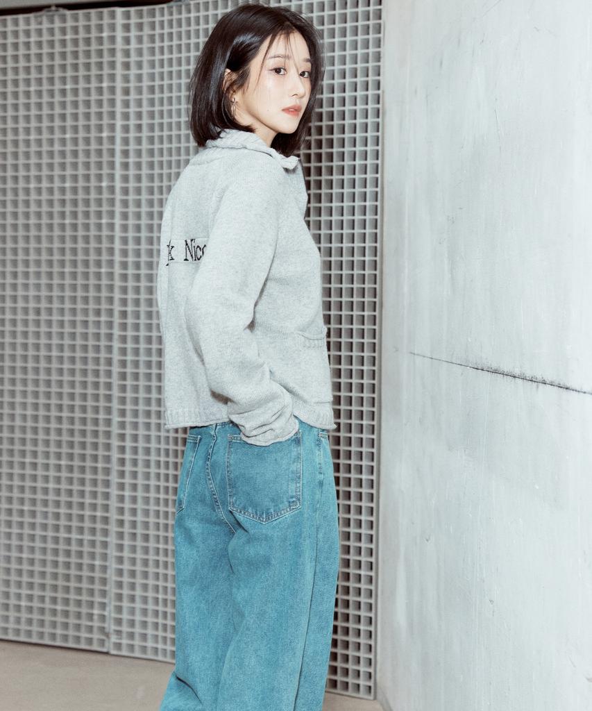 Nigaennikol Vintage Washed Straight Denim Pants_Vintage Blue