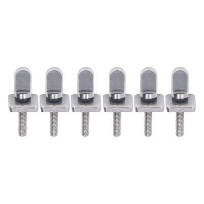 6 Pcs Fin Screw M4 Thread 316 Stainless Steel Strong Rust Resistance Thumb Fin Screw for Surfboard