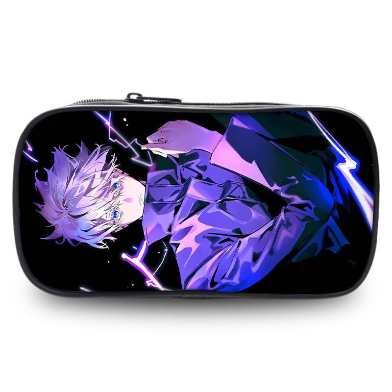 Jujutsu Kaisen Highcapacity Pen Pouch Durable Oxford Fabric Anime Holder Stationery