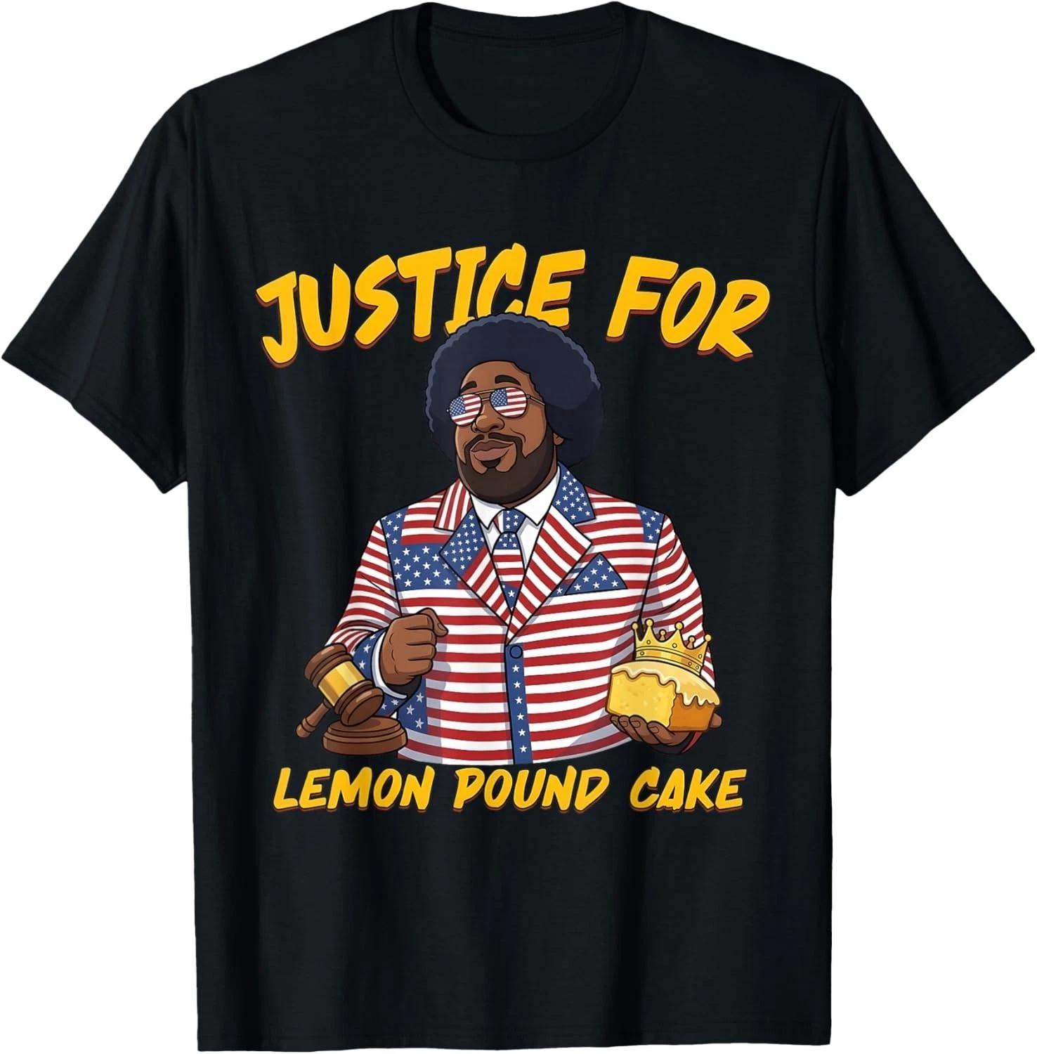 Lemon Pound Cake Food Dessert Afroman Lemon Pound Cake Funny Gift Unisex T-Shirt 2XL