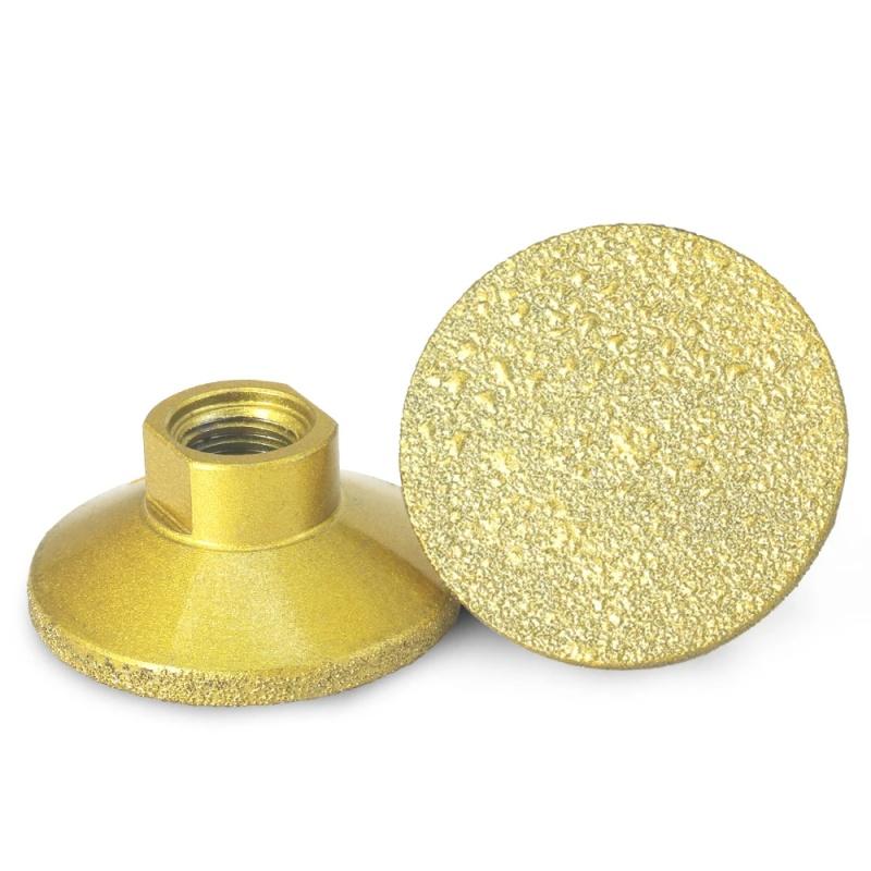 M10  Diamond Brazed Flat Grinding Head 2 Inch 50mm Abrasive Polishing Pad Marble Quartz Granite Cobblestone Grind Sharp Tool
