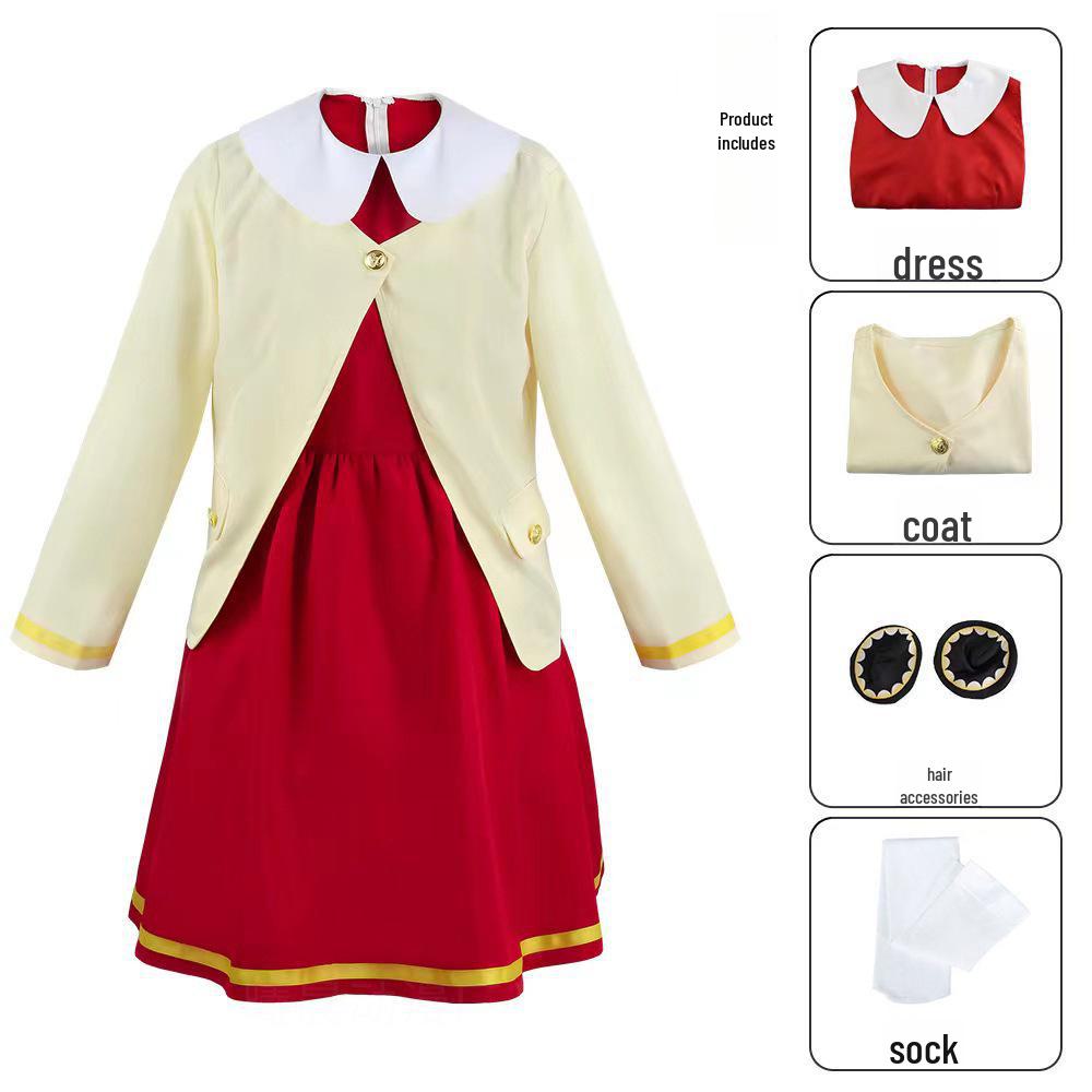 Round Spy Playhouse Anya Cosplay Dress Skirt - Eden Academy Anime Costume