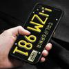 Retro Funny License Plate Number Car Case For Apple iPhone 15 14 13 12 11 Pro Mini XS Max XR X 7 8 Shell Capa