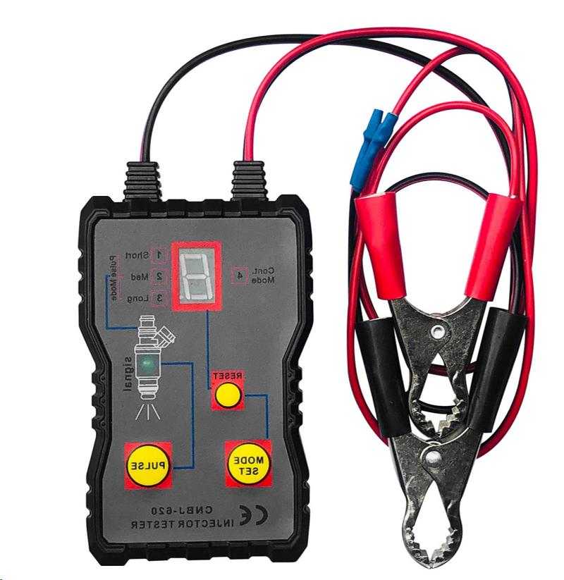 

1 шт. Тестер и адаптер топливных форсунок для диагностики и очистки форсунок, наборы инструментов для самостоятельной очистки, переключаемая защита от короткого замыкания