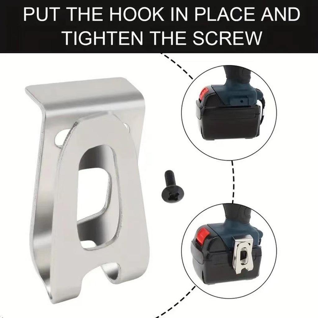 10Pcs Heavy Duty Belt Clip Hook Power Tool Secure Attachment for DHP480 DHP482 HP457 HP347 TD127 TD126 Accessories