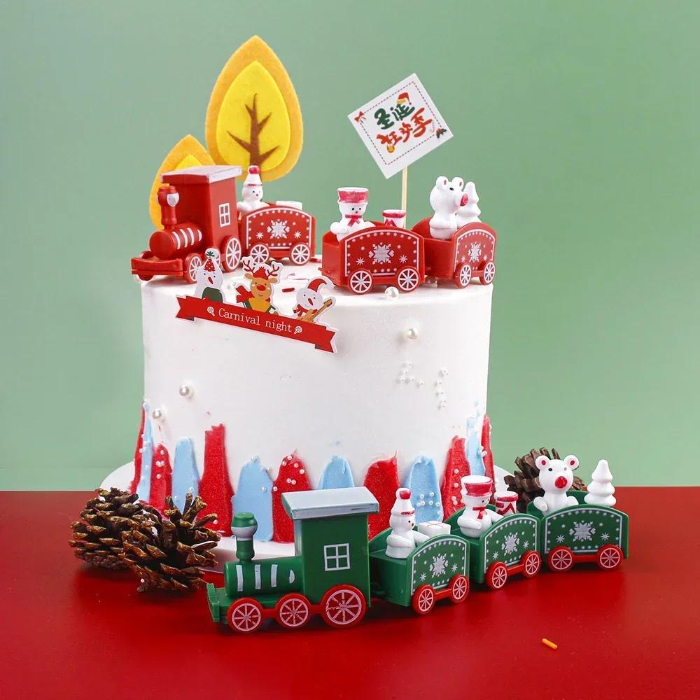 Train Christmas Ornament Merry Christmas Decoration Train Toy for Home Santa Claus Gift Xmas New Year Decoration 2025 Xmas Gifts