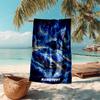 1PC Custom Name Galactic Horse Beach Towel Highly Absorbent And Sand-Resistant Towel for Swimming, Pool, Yoga, And Travel Lightweight