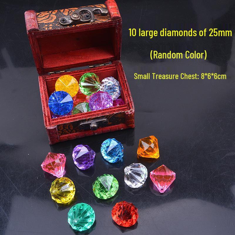 DIY Princess Jewelry Kit: Transparent Acrylic Gemstone Toys for Girls