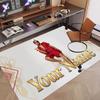 Custom Name Crystal Velvet Rug,Bruno Mars Comfortable Anti Slip Floor Mat For Room Decoration
