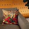 1 Stylish Valentine's Day Romantic Champagne and Rose Pizza Pillowcase