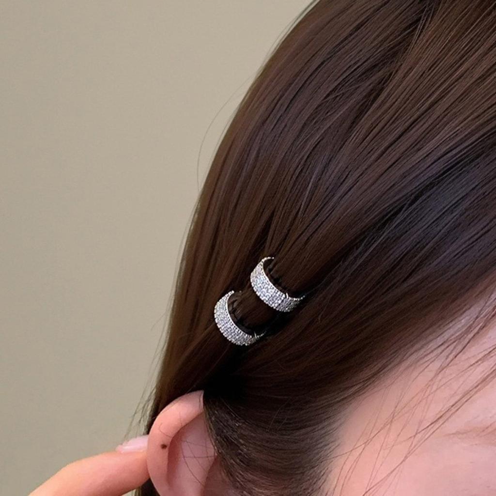 Luxurious Blingbling Hair Rings Eye-catching Headwear Christmas Party Photo Props Women Headwear Cosplay Accessories