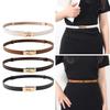 Classical Adjustable Buckle Thin Waist Belt for Women Lady Fashionable Stylish Design Waistband Decorative Dress Sash