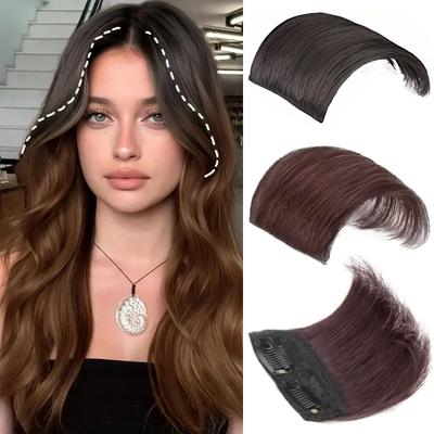 Synthetic Straight Hair Pad Patch Clips In Hair Extension Invisible Hairpieces Adding Hair Volume For Women Daily Use