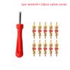 Tire Valve Core Removal Tools Wrench Plastic Handle Iron Plated Wrench Core