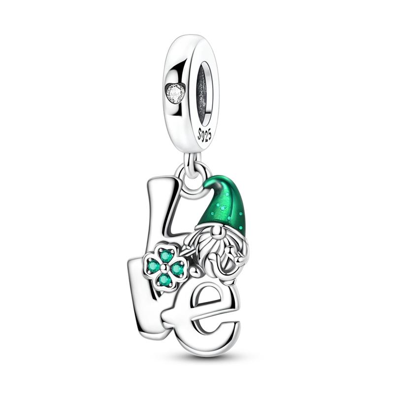 Exquisite 925  Silver The Frog Prince Beads & Cactus Dangle Charm Fits Bracelet Boutique Green Pendant Gifts