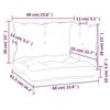 VidaXL Coussins de palette 3 pcs rose tissu Oxford 360876