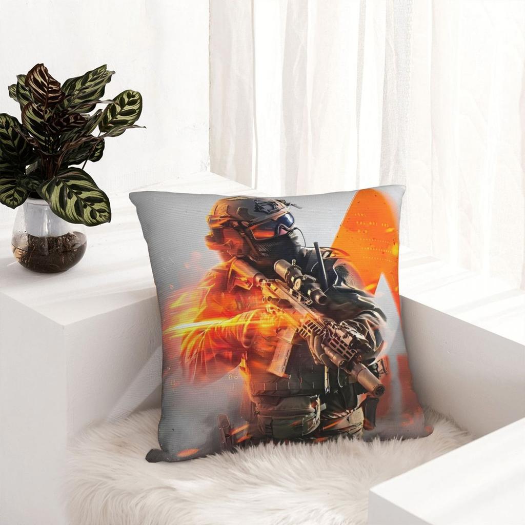 Battlefield 6 Game Funny Pillow Cover Cute Funny Pillow Case For Sofa Home Decorative Cushion Cover Square Design Pillowcases