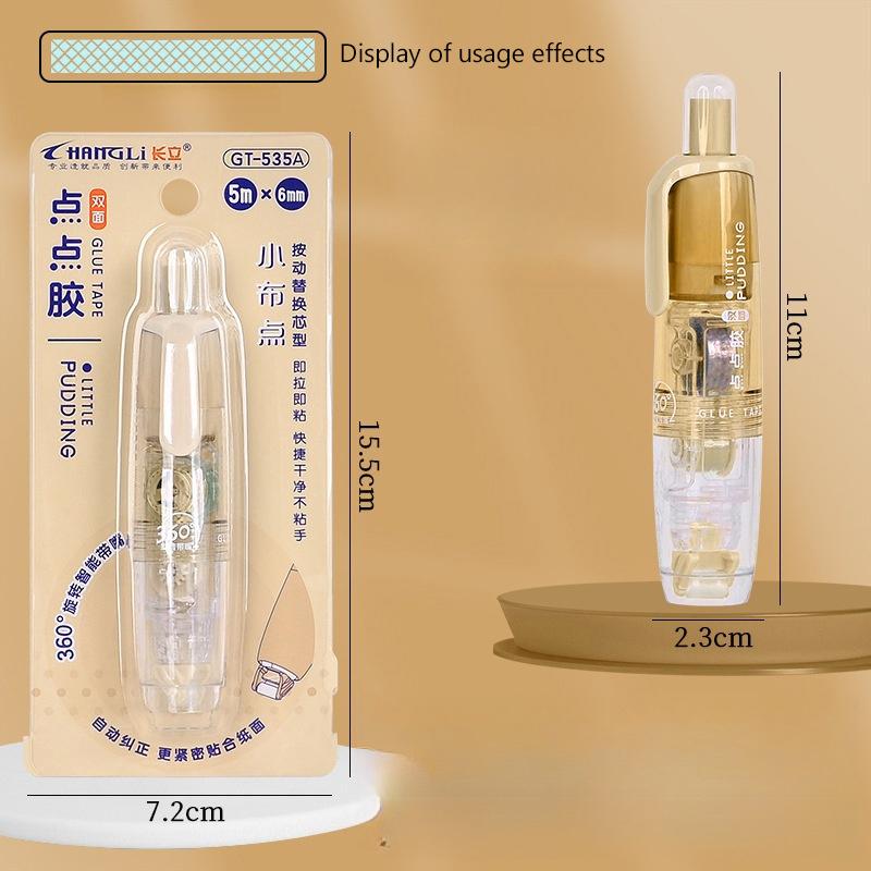 Cartoon Press-On Dot Glue Office Ledger Supplies Stationery Roller Glue Tape Student Study Exam Pen Style