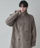 WEGO Type A Size Tailored Long Solid Korean Loose Men's Overcoat, Beige, (Melton Overcoat), L, Jacket, Coat, Spring/Winter Clothing, Color, Style,